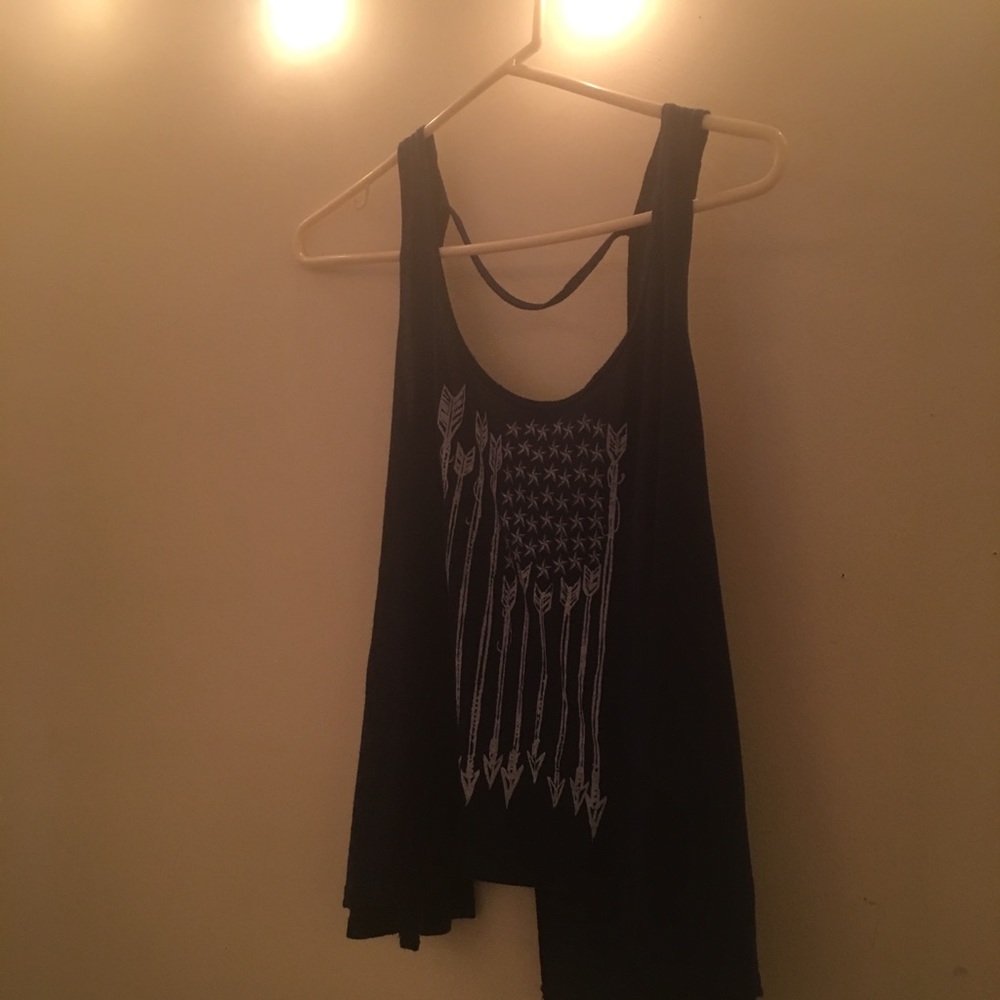 FULL TILT open back american flag tank